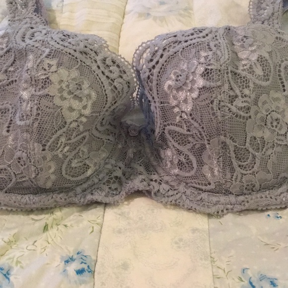 Valisere II Slate Gray Lace Bra - Picture 2 of 6